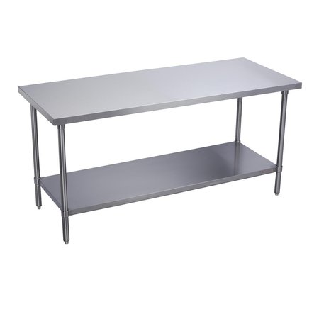 ELKAY Standard Work Table Stainless Steel Under Shelf No Backsplash 30 L X 24 W X 36 H Over All WT24S30-STSX